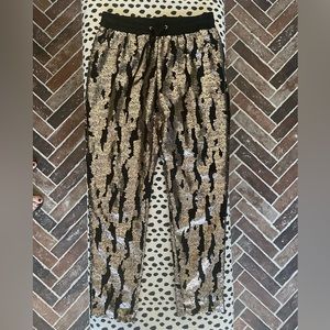 Like New Anthropologie Hei Hei Gamma Sequined Joggers XS